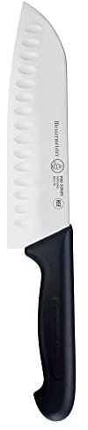 Couteau de quatre saisons alvéolée Chef Santoku, 17,8 cm 7-Inch noir