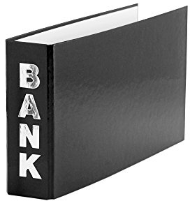 3 Bankordner / 140x250mm / für Kontoauszüge / Farbe: schwarz