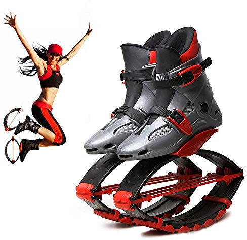 DYHQQ Springende Schuhe, dauerhafte Eignungs-Sprungs-Schuhe prallen die Schuhe ab, die Körpersport-Eignungs-Zusatz abnehmen,A,33~35