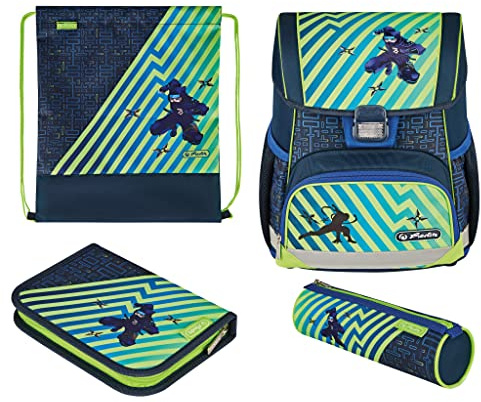 herlitz Schulranzen Loop Plus Funky Ninja, 1 Stück