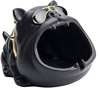 generic High-Grade Ashtray Carton Dog Ashtray Vehicle Windproof Fly Ash Decoration Ashtray Home Outdoor Office Bar Smoking Accessories Living Room Office Decoration
