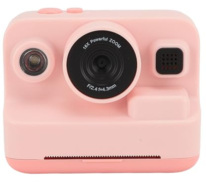 Appareil Photo Numérique à Impression Instantanée, Appareil Photo Numérique 1920 X 1080 12 MP avec écran de 2,4 Pouces, Caméra Vidéo Portable 3 Papier d'impression, Lecteur MP3,