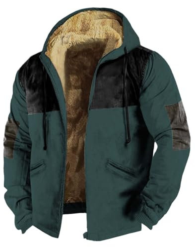 Qixiu Herren Winterjacke warm,Fleece Pullover Herren,herrenmantel kurz,mäntel Herren Sale,Steppmantel Herren lang,Anorak Herren,Winter Herren warm,wintermäntel,pufferjacke Herren,Jacket for Men