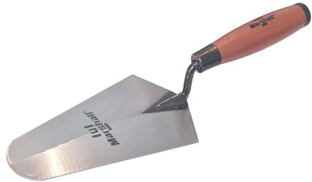 Marshall Tools Brick Trowel with ProGrip Handle for Mixing and Applying Mortar in Bricklaying & Masonry