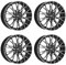 4x Dotz Felgen Fuji dark 8.0Jx18 ET48 5x114.3 kompatibel mit KIA Carens Ceed E-Soul Niro Optima Pro Ceed Proceed Soul Sportage