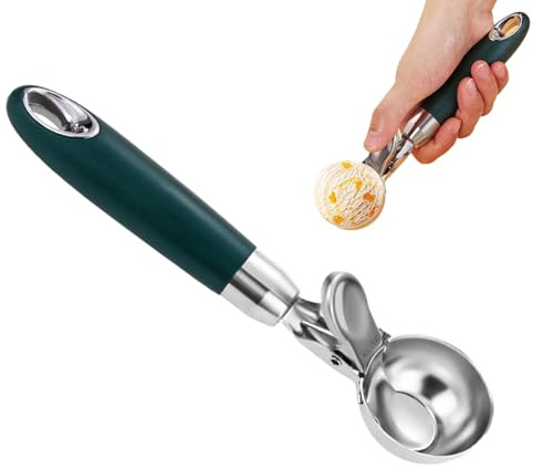Cookie Scoops for Baking, Tablespoon Scoop, 304 Stainless Steel Heavy-Duty Baller Ergonomic Handle Measuring Portioning Scraping Maker for Mousse