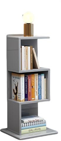 Elegantes schwarzes Regal, mehrlagiges Aufbewahrungsregal, verstellbare Kombination, Massivholzsockel, Eckvitrine, Grau, 91,9 cm, stilvolle Lösung für die Organisation zu Hause