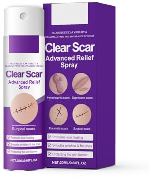 Narbenreparaturspray, Gesichtsspray zur Behandlung von Aknenarben, Geeignet für Kaiserschnitt und Dehnungsstreifen, Für Männer und Frauen geeignet