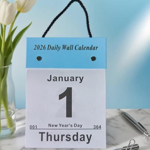 Sucritude Abreißkalender 2026 | Täglich Abreißkalender Für Terminplanung,Januar 2026 Bis Dezember Wandplanungskalender - Für Schule Reisen Arbeit Wohnung Studentenwohnheim Hotel Klassenzimmer