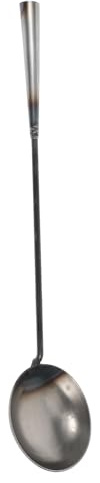 JOINPAYA Cucharón de Hierro para Agua con Mango Largo Cucharón Doméstico para Limpiar Barro Herramienta de Limpieza para Jardín y Cocina Pala Resistente para Desagües Utensilio