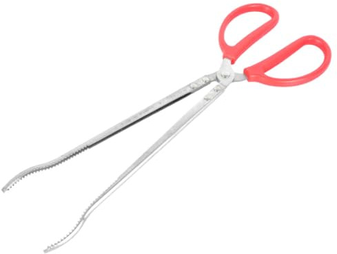 CORHAD Extra Große Schlangenzange 52cm aus Edelstahl mit Gebogenem Maul Futterzange für Reptilien und Amphibien Mehrzweck Müllgreifer für Eidechsen Spinnen und Skorpione