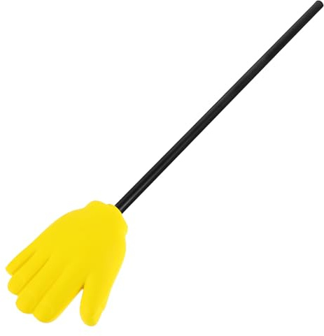 YARNOW Puntero de Mano Amarillo de Plástico para Fiesta y Juegos, Accesorio Manual para Señalamiento en Aulas y Celebraciones, Puntero de Dedo Flexible y Duradero para Eventos