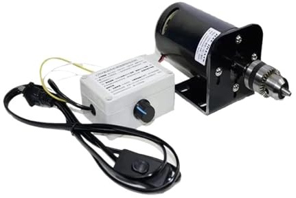 1PCS 220V 350W Motore a corrente continua a magnete permanente doppio cuscinetto a sfere Tornio ad alta velocità Trapano da tavolo for macinazione Motore del trapano(TYPE B)