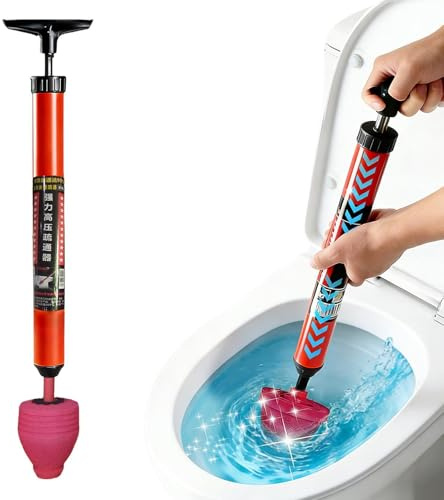 Hochdruck Toilettenreiniger, Hochdruck Abflussreiniger Pumpe, Wc Saugnapf, Toiletten Pumper, Abfluss Saugglocke, 2026 Neue 180° Drehbare Rohrreinigungspumpe Für Toiletten & Waschbecken (1PC)
