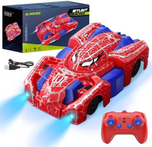 Aooess Spider Wall Climbing Remote Control Car Toys for 3+ Year Old Boys
