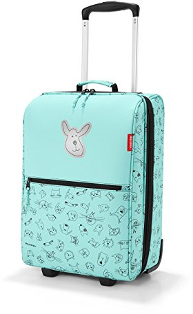 reisenthel Trolley XS Kids Cats and Dogs Mint - Kindergepäck mit Softshell 19L - 29x43x18 cm