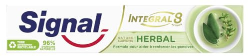 SIGNAL - Vollzahnpaste 8 Nature Elements Herbal - Verstärkte Adern - Mineral-Zink - 96% natürlichen Ursprungs - 75ml