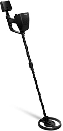 Steinberg Systems Metall-Suchgerät Metalldetektor SBS-MD-1 (Ortungstiefe max.: 25/200 cm, Teleskoparm: 75,5 bis 105 cm, Arbeitsfrequenz: 6,5~6,8 kHz, Kopfhöreranschluss)