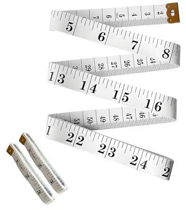 G4GADGET Double Sided Measuring Tape 60 inches/150cm - Flexible Fiber Glass Tape Measure for Body Measurements, Sewing, Tailoring, and Crafting