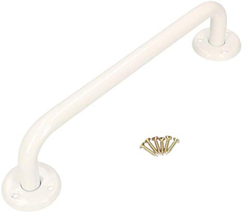 KOTARBAU® Maniglia per vasca da bagno 400 mm bianco maniglia per doccia supporto per montaggio a parete supporto per montaggio a parete per anziani bagno aiuto nel bagno