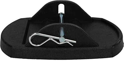 cartrend Stützplatten mit Metallbolzen, geeignet für alle gängigen Wohnwagen-Modelle, Camping-Zubehör, 4 Stück (LxWxH): 180 mm * 140 mm * 45 mm