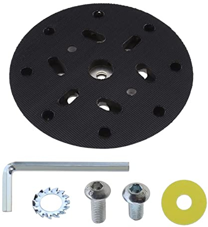 ECSiNG 6 Pollici E 17 Fori Platorello Di Ricambio Per Levigatrice A Gancio E Ad Anello Compatibile Con Makita BO6030 E BO6040 Festool RO1 ES150 ET2