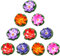 aupawdy 10 plantas flotantes de loto de espuma artificial impermeables para estanque de jardín, estanque, acuario, decoración de peceras