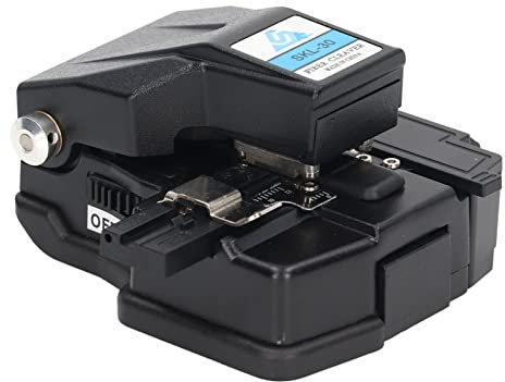 Cortadora de fibra óptica de alta precisión, cortadora de cable de fibra óptica o de 250 µm a 900 µm y 125 µm Negro