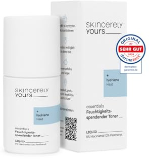 Skincerely Yours Feuchtigkeitsspendender Toner 15ml I hautberuhigendes Gesichtswasser für intensiv durchfeuchtete Haut I reduziert Rötungen I I dermatologisch getestet