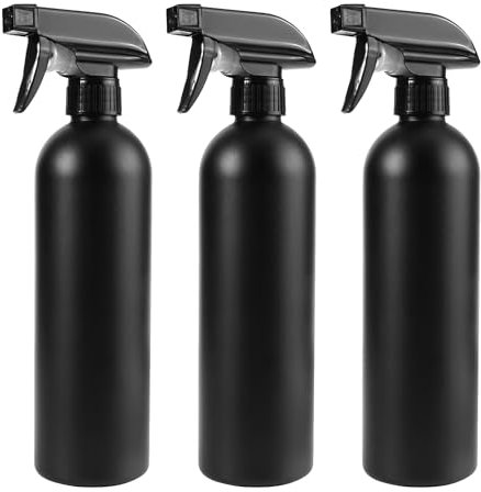JSMTKJ Sprühflasche 500ml, 3 Stk Nachfüllbare Sprühflaschen Pflanzensprühflasche Friseursprühflaschen Pumpsprühflasche Sprüher Leer für Reinigungs, Garten, Reise