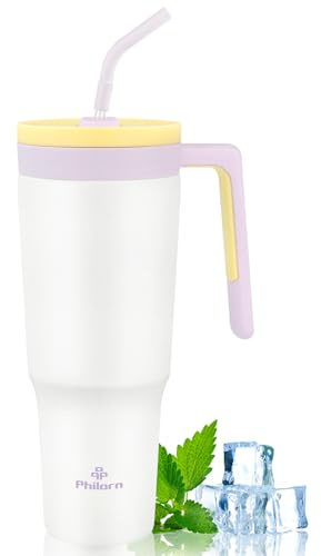 Philorn termosmugg kaffe to go mugg – 1 200 ml kaffemugg to go med lock
