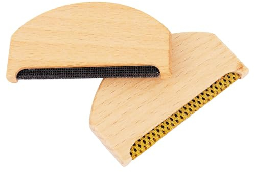Cashmere Comb, Sweater Shaver Pilling Comb, Portable Cashmere And Fine Wool Sweaters Wooden Fabric Shaver Fuzz Remover,Brush Tool For De-Pilling Clothing Knits Woolens Scarves Wool(2pcs)