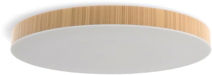 M Ledme - Plafoniera Led Legno Neox 36W, ø40 cm, CCT Dimmerabile da Luce Fredda a Luce Calda, ideale per Cucina, Balcone e Camera da Letto.