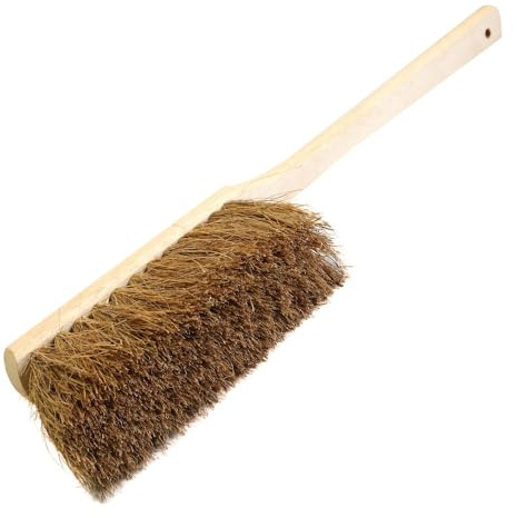 10 Stück, Langstiel-Handfeger, FRANZ MENSCH, 45 cm, braun, Kokos, Handbesen | Handfeger, Besenbürste, broom brush, Naturborsten, Langstiel, Haushalt, Werkstatt, Reinigung, trockenes Kehren