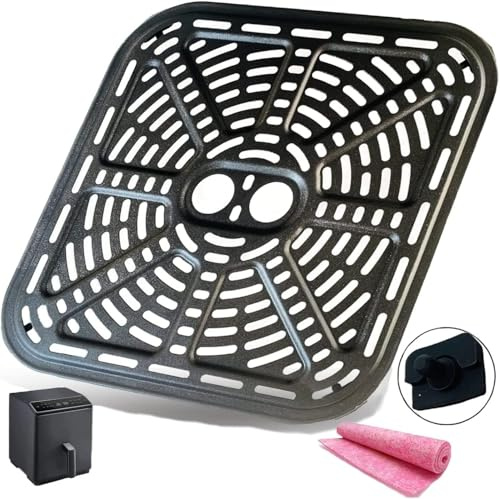 CyHiThai 6.8QT Air Fryer Grill Pan for COSORI Dual Blaze 6.8QT Smart Air Fryer, Premium Air Fryer Grill Crisper Plate Rack Insert Grate Shelf for COSORI 6.8QT Air Fryers, Nonstick, Dishwasher Safe
