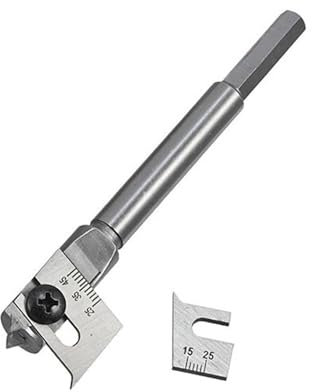 Expandable Flat Wood Drill Bits Set High Carbon Steel Adjustable Spades Cutter Fit for Efficient Boring 15-45mm/22-75mm