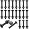 Juego de 25 tornillos M5 x 30 Tornillos cabeza alomada m5 - Tornillos y Tuercas Acero inoxidable 304 para decoración del hogar construcción e industria maquinaria