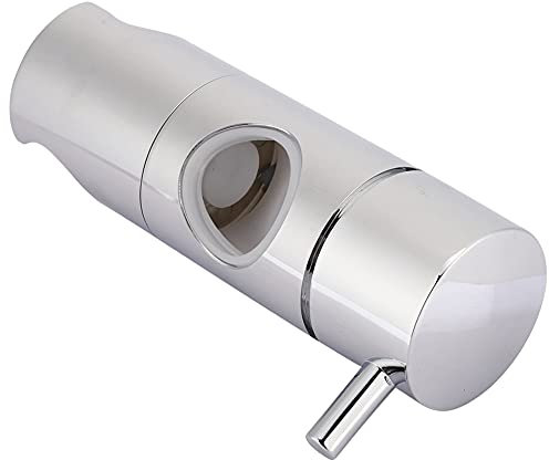 Spacnana Porta della Doccia in Altezza Regolabile, Staffa di Scorrimento per l'asta di Sollevamento, Adatta per l'uso del Bagno in Casa, Staffa Rotonda Elettroplata (DCR-1067CP-24)