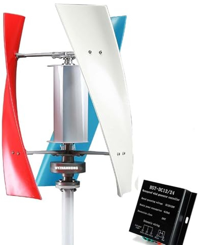 YORCME Aerogenerador Eje Vertical 14000W AC Kit Generador De Energía Eólica con Controlador De Baja Velocidad De Arranque para El Hogar Alumbrado Público 48V