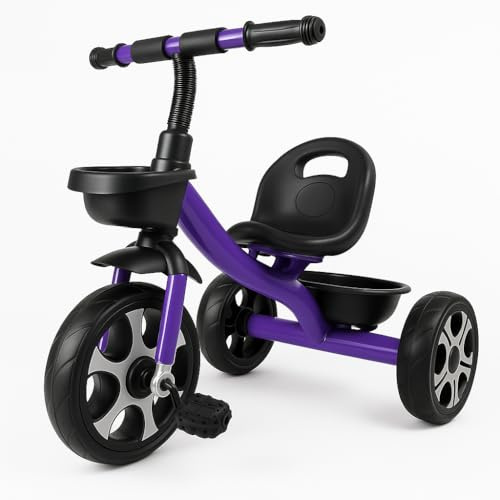 For Your Little One Venture Trike – Kids Tricycle & Baby Push Bike | 18 Months–6 Years | Toddler Ride On Toy & Gift (Purple)