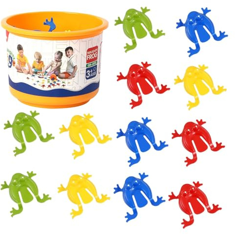 Frösche Hüpfen Spiel, 2 Teile Niedliches Hüpfendes Zappelspielzeug, Hüpfender Lustige Lehrreiche Spiele, Für Kinder Mädchen Reise Schlafzimmer Klassenzimmer Vorschule Geburtstag Weihnachten