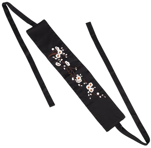 GLEAVI Cintura in Stile Cinese Ricamata a Fascia in Raso di Seta, Cintura Elegante in Vita da Abito Femminile, Accessorio per Abiti Tradizionali e Vestiti Eleganti