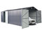 ITALFROM Box Casetta Casette Rimessa Ripostiglio Garage Auto Giardino Zincata Antracite Misura cm 500x300x232h - cod. [4535]
