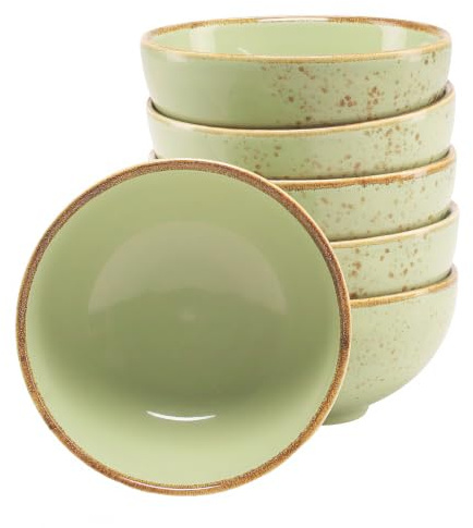 Creatable, 22081, Serie Nature Collection, 6-teiliges Geschirrset, Dipschale aus Steinzeug, spülmaschinen- und mikrowellengeeignet, Qualitätsproduktion