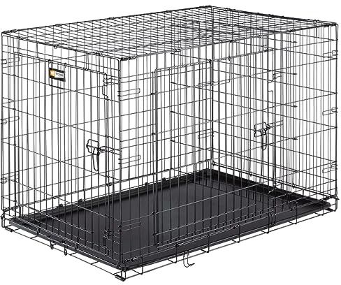 Ferplast Transportkäfig für Hunde, faltbar, für Hunde, 108,5 x 72,7 x 76,8 cm, Schwarz