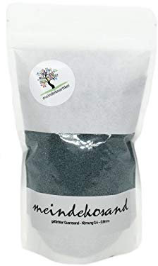 Farbsand zum Dekorieren und Gestalten - Quarzsand gefärbt 0,4-0,8mm – Dekosand (AQUA - Hellblau, 700g Beutel)