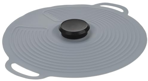 HEMOTON Silikon Topfdeckel Universal Pfanne Wok Deckel Kochtopfdeckel Speiseglocke Tellerglocke Universaldeckel für Topf Bratpfanne Eisenpfanne Topf Pizza Steak Cheese Lebensmittel Abdeckung