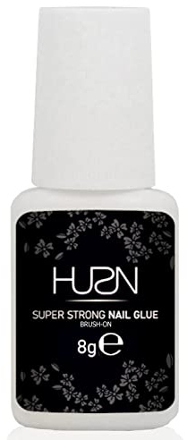 HUSN® Extra Strong Brush-On Nail Glue for False and Stick On Acrylic Nails (8ML)
