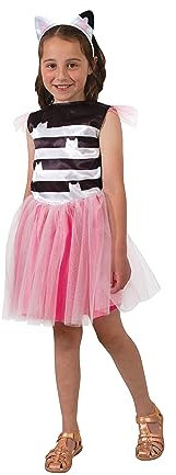 RUBIES - Gabby och det magiska huset - barndräkt i storlek 3–5 år - lyxig Gabby-klänning - officiell licens Gabby the Dollhouse - för födelsedag, halloween, karneval