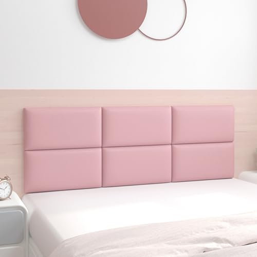 XLSBZ - Paneles de pared 3D, 30 x 40 cm, cojines de pared para dormitorio, dormitorio infantil (rosa), MARTEL0978DE